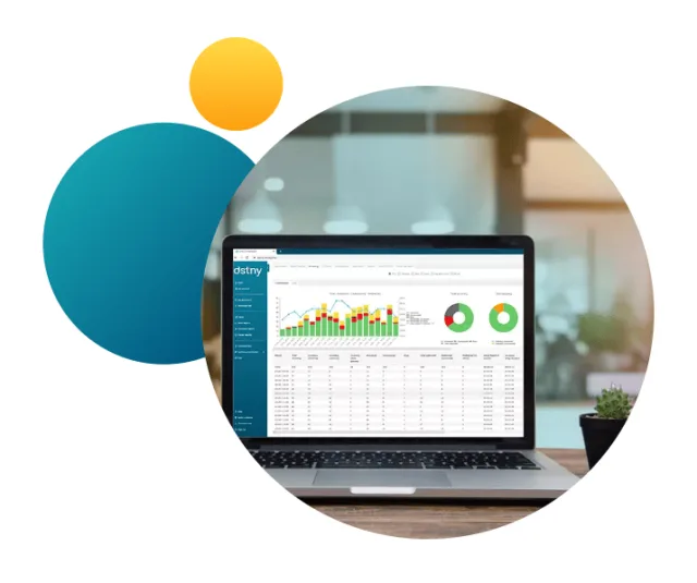 DSTNY Analytics call reporting dashboard