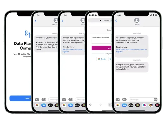 Fixed and mobile convergence onboarding screens